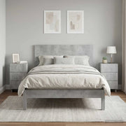 Armadio da Notte 2 pcs Grigio Cemento 33,5 x 34,5 x 60 cm 8011430