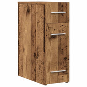 Mobiletto portamedicine rettangolare moderno con vani portaoggetti funzionali 20 x 45 x 60 cm legno composito finitura legno anticato 02_0051903