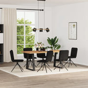 vidaXL Sedie da Pranzo 6 pz Nere in Tessuto