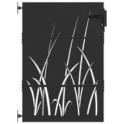 Cancello da giardino con blocco Nero 85 x 125 cm CFW7686284