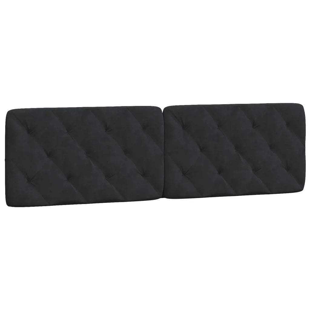 Giroletto con LED senza Materasso Nero 180x200 cm in Velluto 3213869