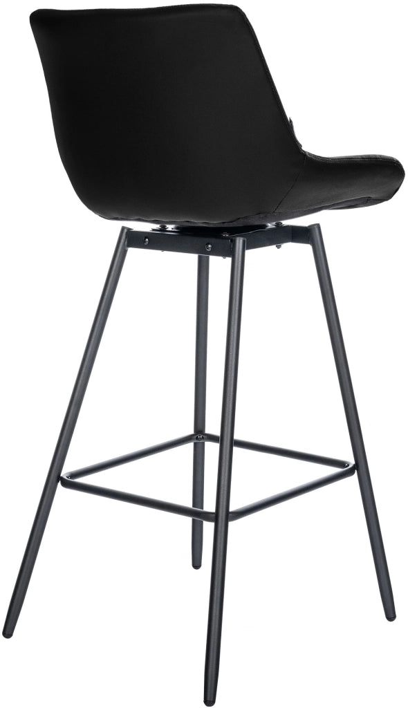 Set di 4 sgabelli da bar girevoli Weston in ecopelle 3