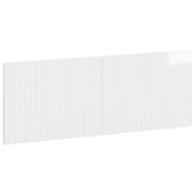 Testiera da Muro ARNHEM Bianco Lucido Legno ingegnerizzato 896739