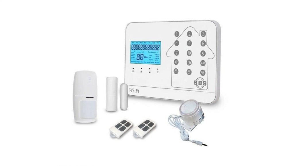 KIT ANTIFURTO ALLARME CASA WIRELESS SENZA FILI GSM WIFI