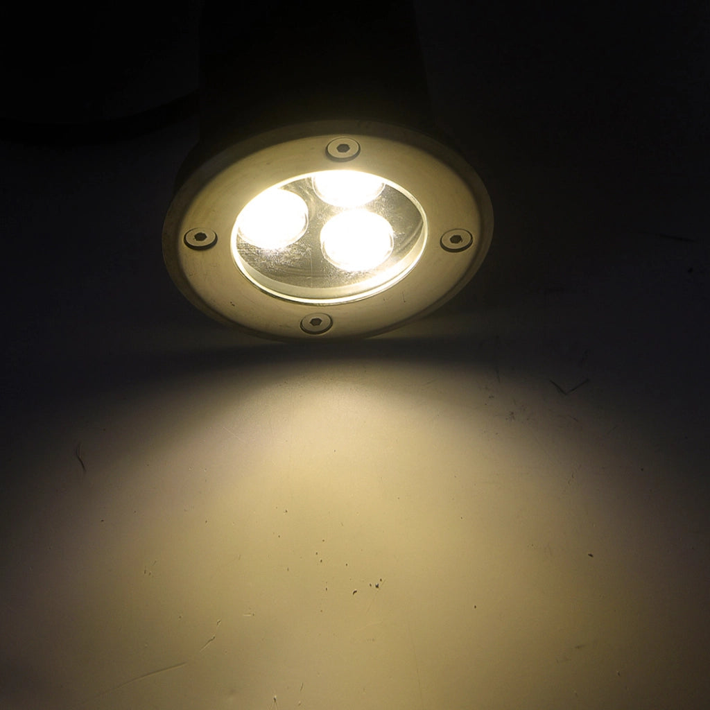 FARETTO SEGNAPASSO LED CALPESTABILE DA GIARDINO 3W LUCE CALDA 3000K - IDEALE PER VIALETTI E SPAZI ESTERNI IP65