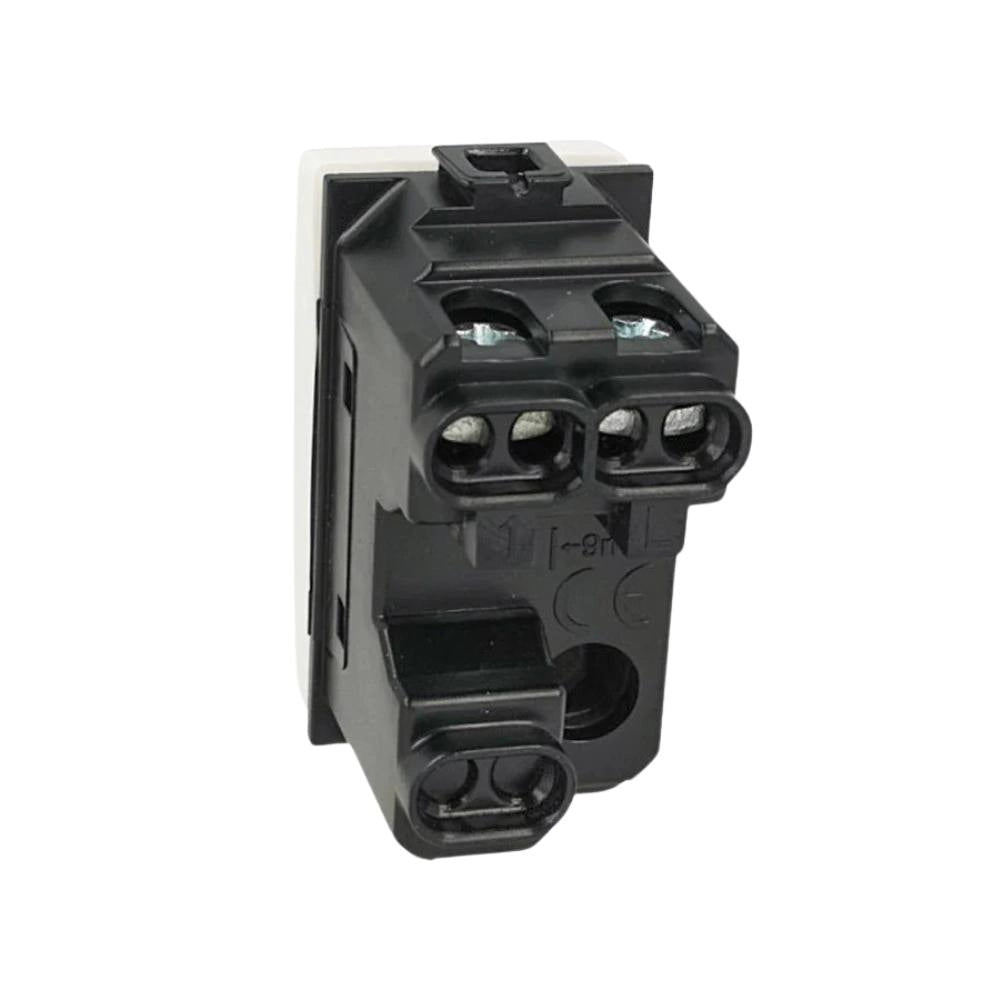 Pulsante unipolare illuminabile 16a compatibile con bticino matix