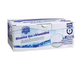 AIRMAX ASSORBIUMIDITA' RICARICHE TAB LAVANDA  4 ricariche 450 gr. ciascuna    AIRMAX