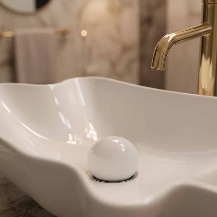 Lavabo Da Appoggio Rea Infinity + Tappo Click-clack