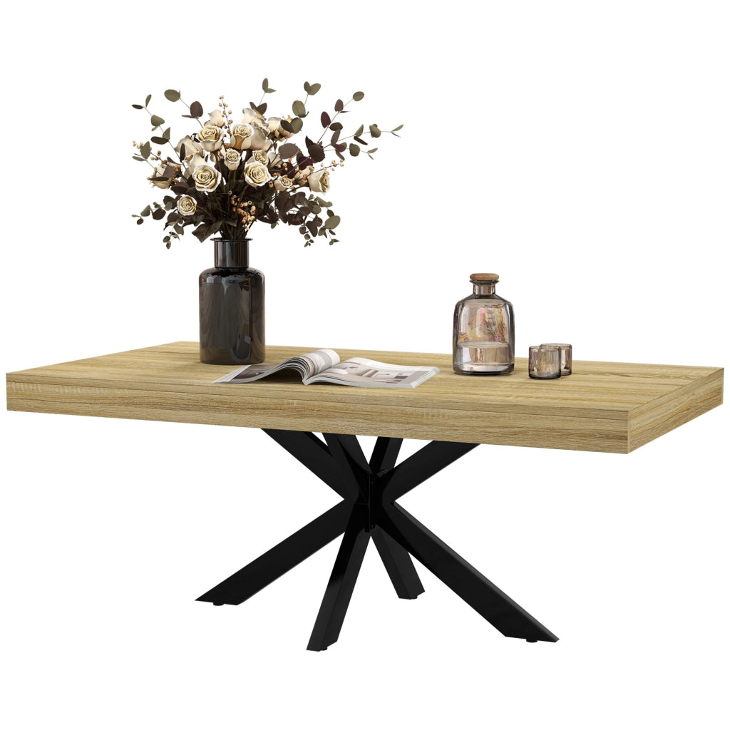Tavolino da salotto rettangolare ¨C zephmum ¨C nero, metallo, 110x60x45cm