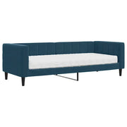 Divano letto | Sof¨¤ letto | Letto singolo con Materasso Blu 80x200 cm in Velluto