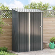 Casette da giardino Antracite 140,5 x 74 x 200 cm Metallo 42011297