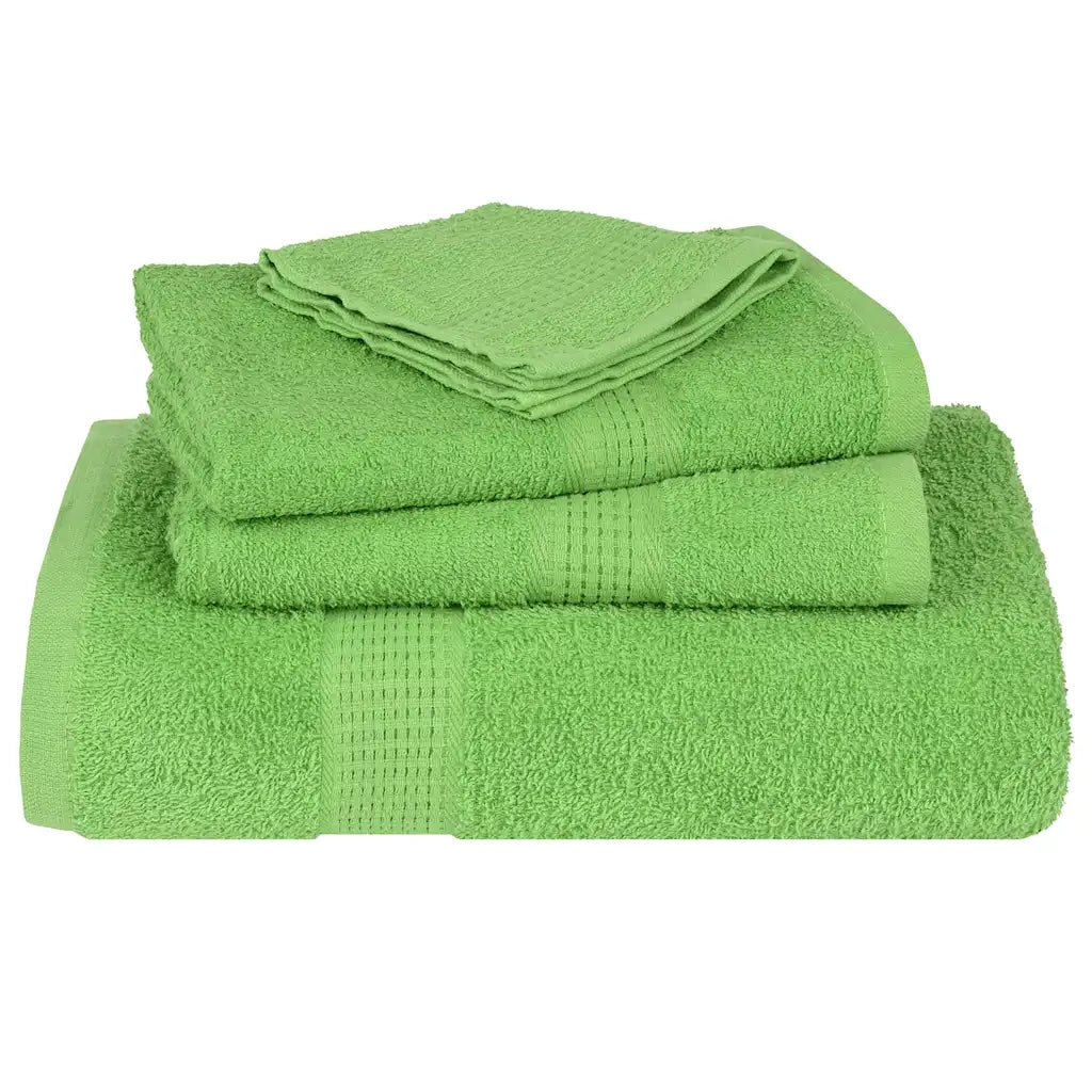 Asciugamani FROGN 4 pz Verde Mela 100x200 cm 360 g/m² 137035