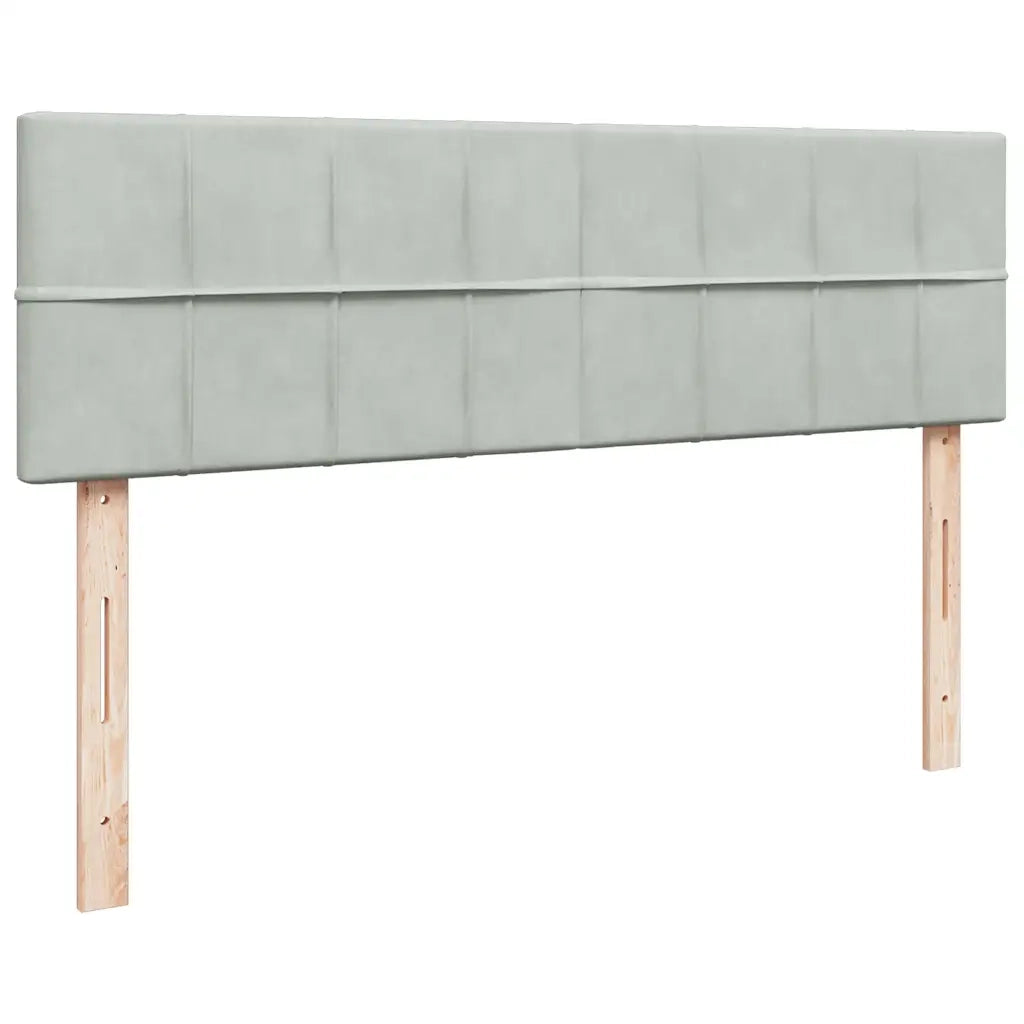 Struttura Letto Pouf con Materassi 160x200 cm in Velluto 3312068