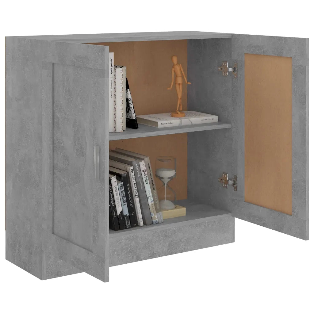 Libreria Grigio Cemento 82,5x30,5x80 cm in Legno Multistrato 802709