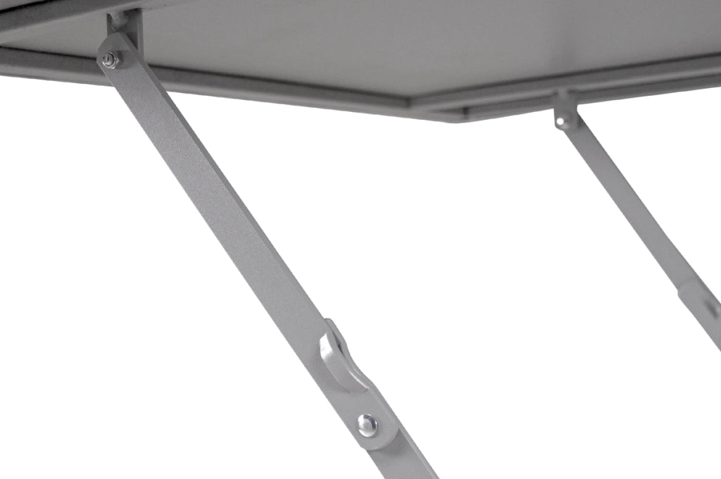 Tavolo pieghevole in metallo grigio, tavolo richiudibile 70x70 cm - Sorrento - TQ01-7.7SOPI