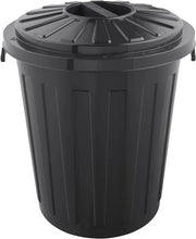 Contenitore di rifiuti grande con coperchio - 23 litri, 36 x 42 x 36 cm - Grigio grafito