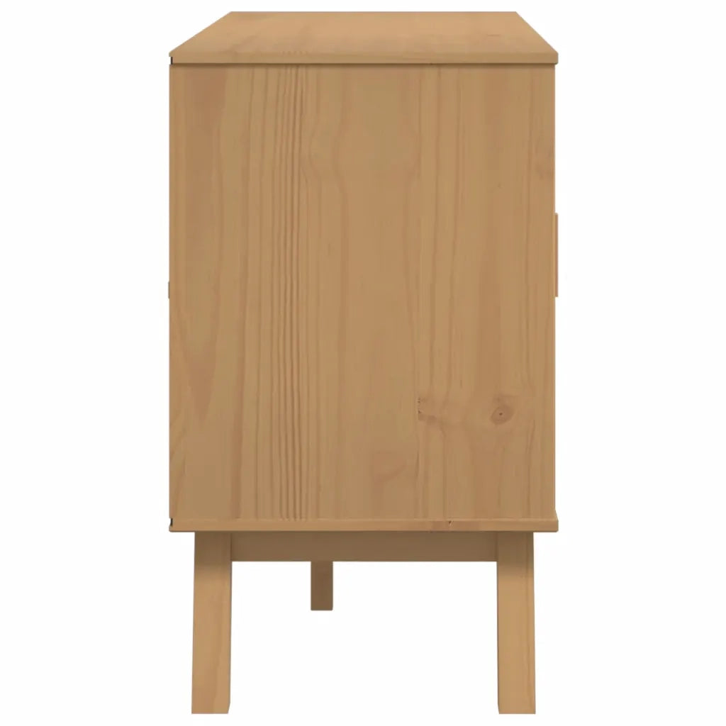 Credenza OLDEN Marrone 114x43x73,5 cm in Legno Massello di Pino 358597