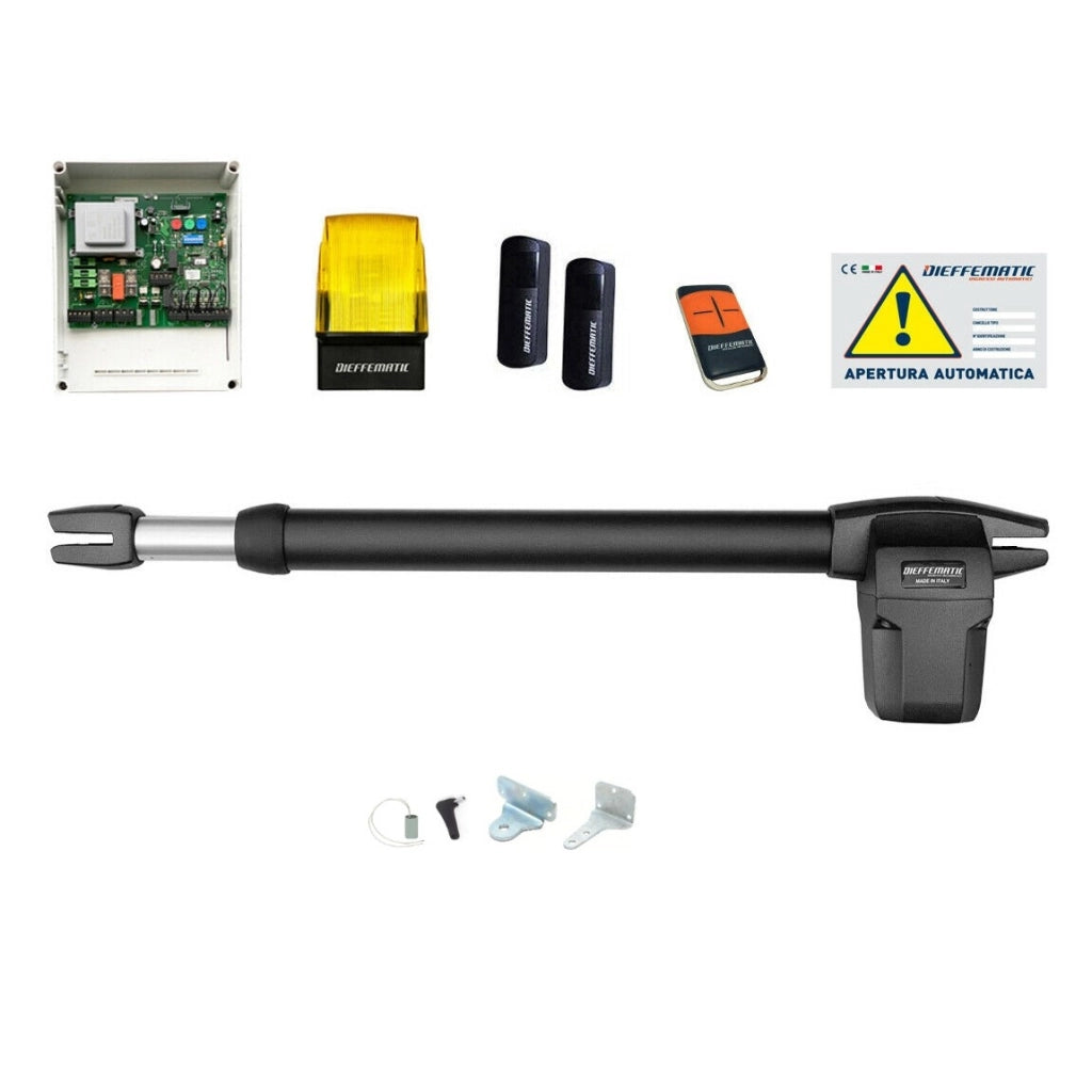 KIT BHR 400 AUTOMAZIONE CANCELLO BATTENTE 1 MONO ANTA DX 230 VAC AUTOMATISMO