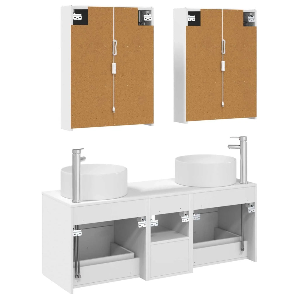 Set di mobili per il bagno 5 pcs Bianco 3407087