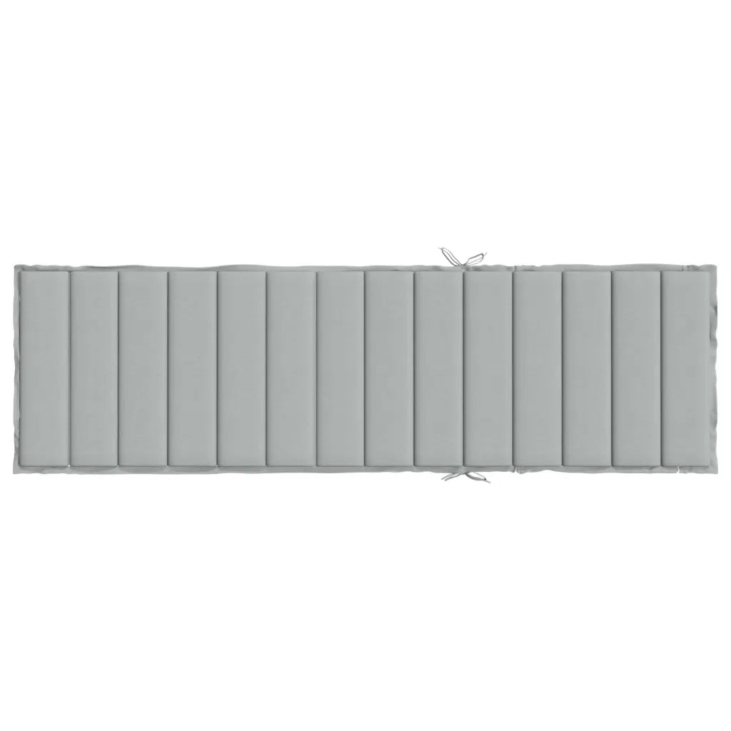 Cuscino per Lettino Prendisole Grigio Chiaro MÃ©lange 200x50x4cm