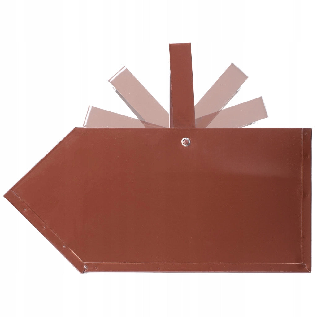 Bruciatore a carbone KADAX per carbone, legna, cenere, bricchette, marrone, grande, 42 x 32 cm