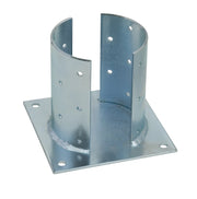 SUPPORTO PER TRAVI IN LEGNO TONDE Ø mm. 80 piano mm. 150x150 4.00 pz