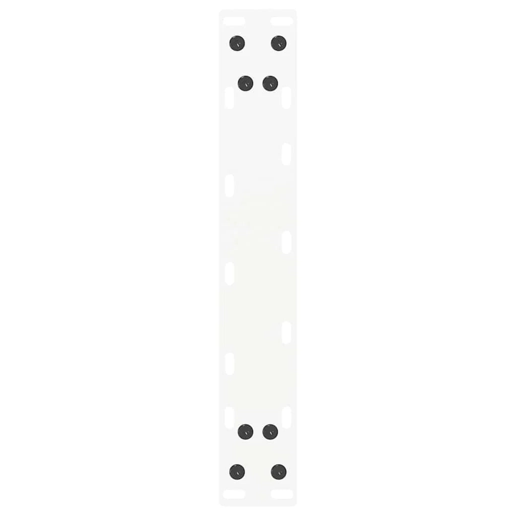 Set di 2 gambe per tavolino a forma di U 38 x 43 cm supporto robusto con piedini regolabili design moderno in acciaio bianco 02_0057393