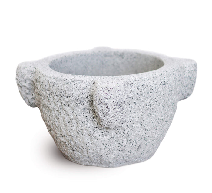 Mortaio da Giardino in Cemento Granulato di Marmo Cevedale P Bianco/Nero