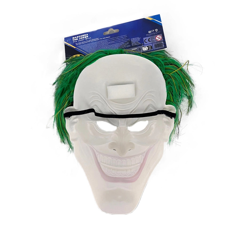 MASCHERA THE JOKER PER ADULTI CON CAPELLI TAGLIA UNICA