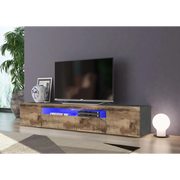 Mobile Porta TV Daiquiri – 200cm – Ardesia e Acero Pereira