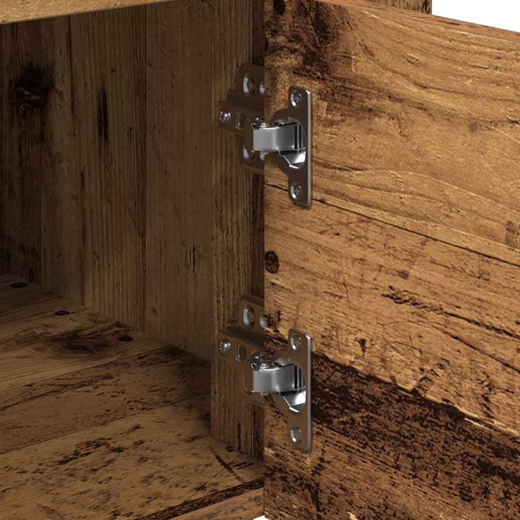 Carrello da Cucina  in Legno Invecchiato 60x45x80 cm in Legno Ingegnerizzato