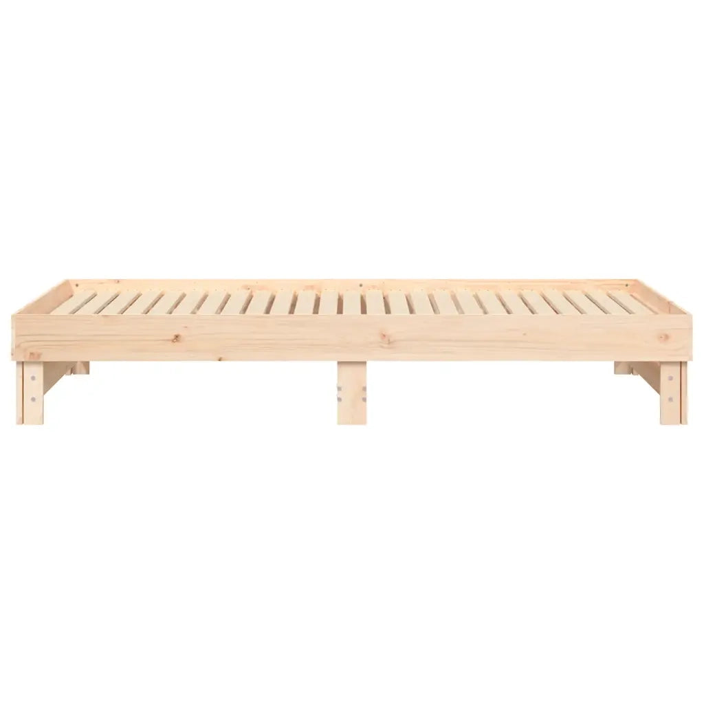 Dormeuse Estraibile 2x(80x200) cm in Legno Massello di Pino cod mxl 42223