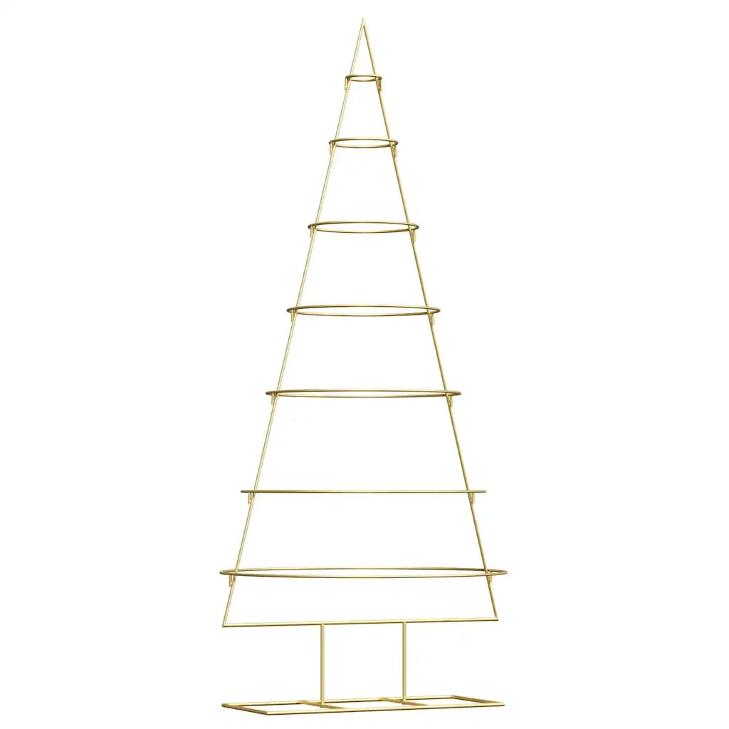 Albero di Natale in metallo con supporto-Decorazioni natalizie Oro 180 cm 627897
