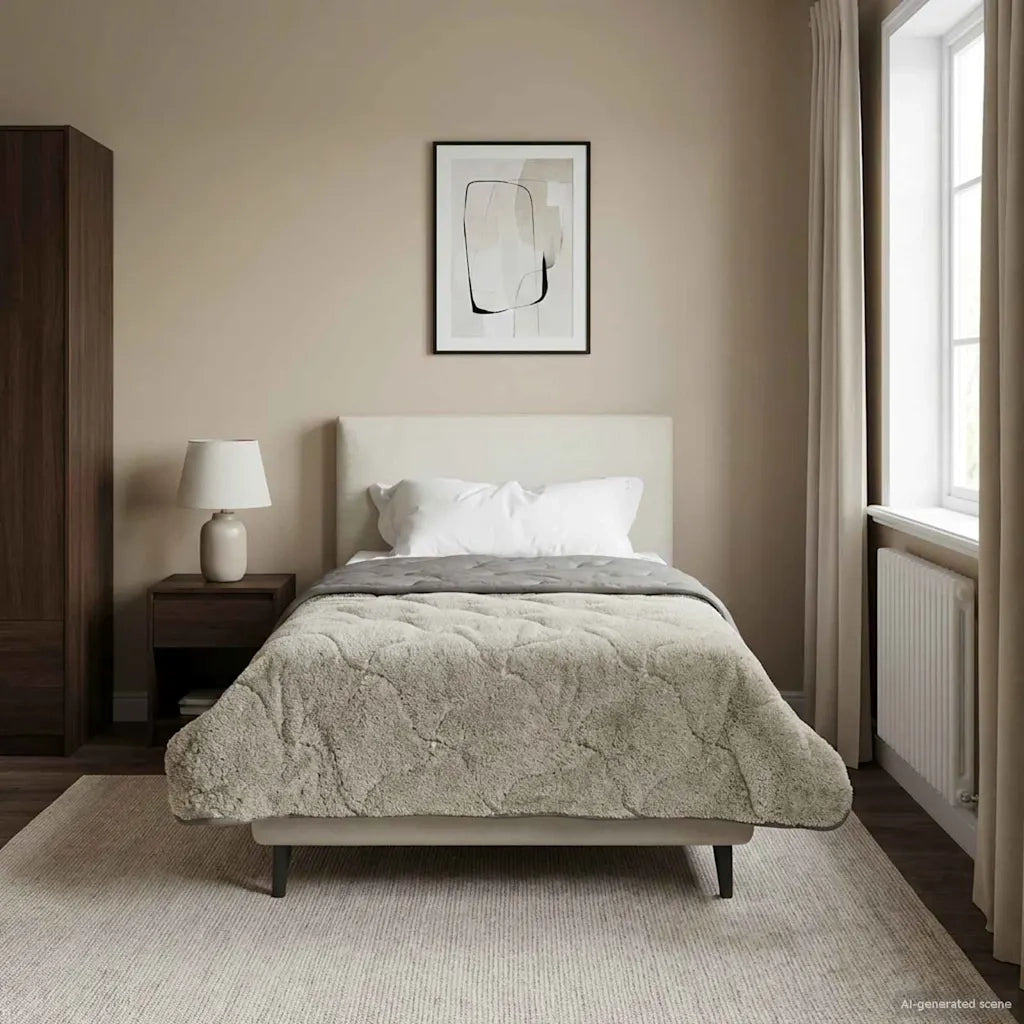 Duvet Estivo Trapuntato Grigio chiaro 155 x 200 cm 42026171