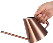 Piantaio automatico 400ml - Acciaio inossidabile - Lungo beccuccio - Maniglione ergonomico - Duraturo - Per piante da interni - Vasca dell'acqua