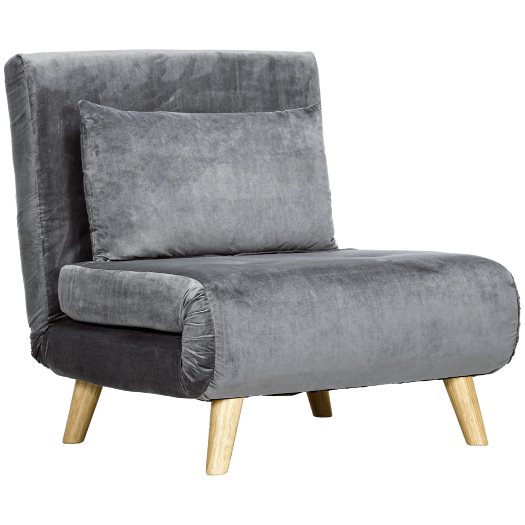 Poltrona letto ¨C zephmum ¨C grigio 72x78x79 cm