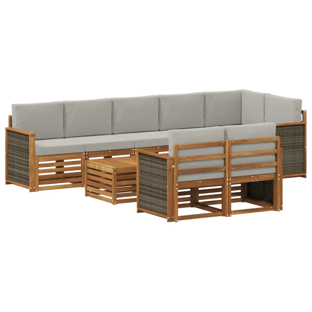 Set divani Legno di Acacia Massello 3384527