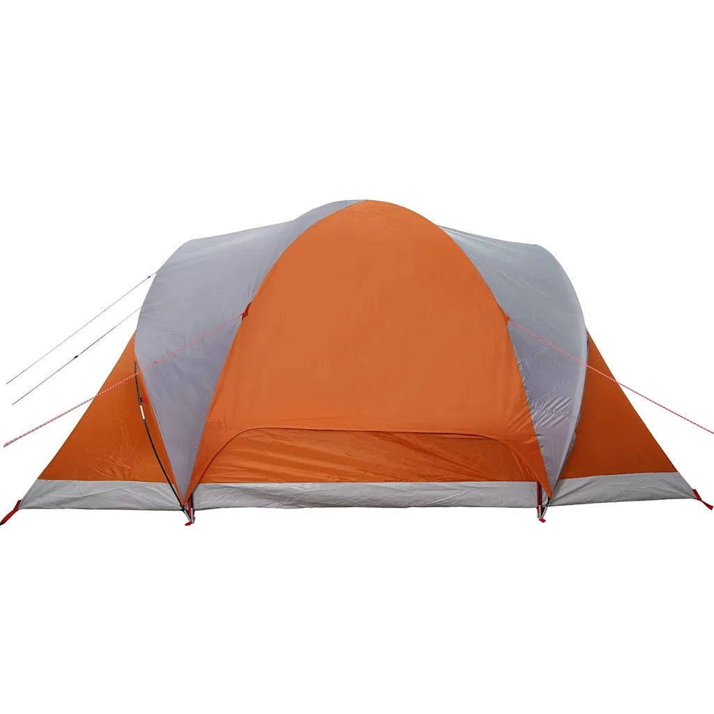 Tenda da Campeggio a Cupola 6 Persone Grigio e Arancione 4009463