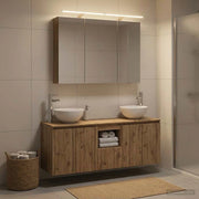 Set di Armadi da Bagno 4 pz Rovere Artigianale 3406342