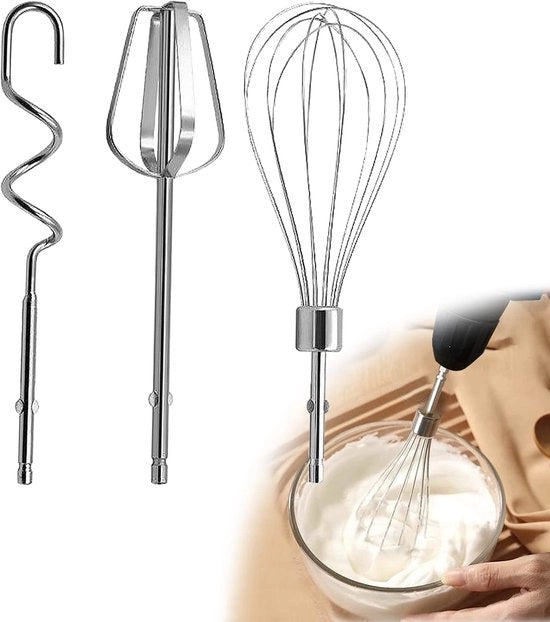 Accessori per miscelatore a mano, set di protezioni per trapano, protezione in acciaio inossidabile, protezione per uova, protezione per impasto, per trapano (1 protezione, 1 attacco per impasto, 1 protezione per palloncino)