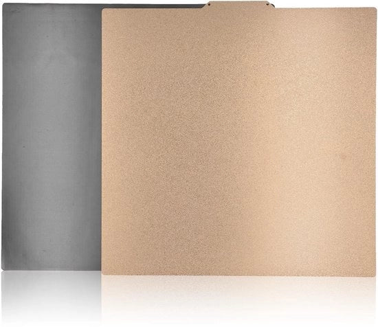 Placca Magnetica 377x370 Mm - Tessitura Doppia - Superficie di Stampaggio Flessibile - Accessori per Stampante 3D - Adesione Forte - Adatto per PLA/ABS/TPU/Nylon