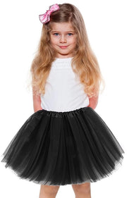 Tutu Classica - Elegante Tutu-Rock - Nero - Tulle per Donna - Adatto per Feste di Fine Anno e Partite - 3 Strati