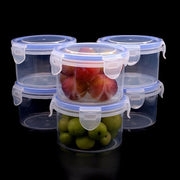 Set di 6 contenitori di conservazione con coperchio - 300 ml - Dozzina rotonda - Imprigiona l'aria - Lekvrij - Airtight - Stivellabili - per frigorifero e congelatore