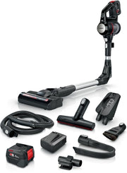 Bosch BSS715FRSH scopa elettrica Aspirapolvere a bastone 2 in 1 Batteria Secco Senza sacchetto 0,3 L Nero, Argento 5 Ah