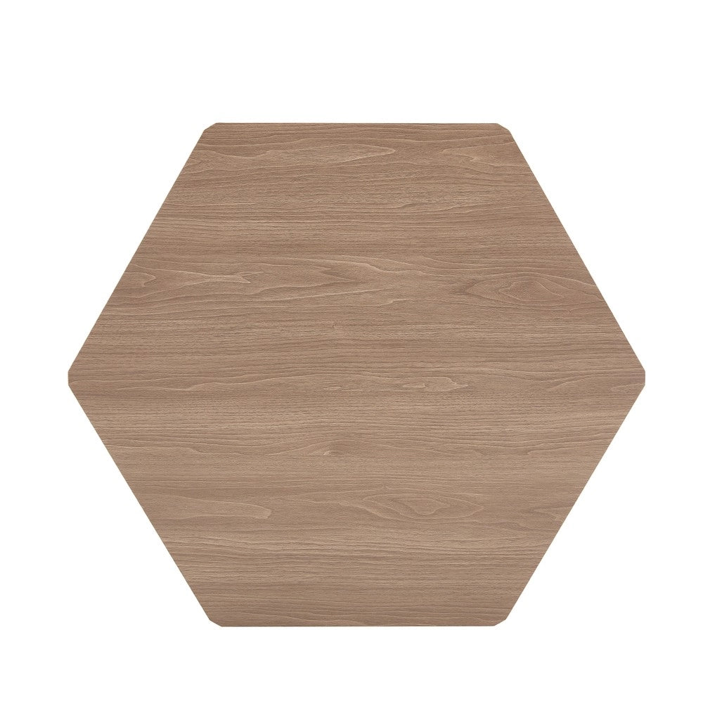 Tavolino da Caff¨¨ Esagonale ¨C MINIMAL ¨C Legno, Design Moderno, 79x69x40 cm