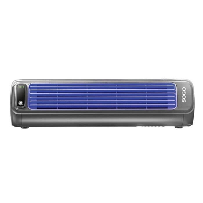 Ventilatore a torre ricaricabile senza pale, 3 velocità, display LED, batteria 2000 mAh, funzione da tavolo e parete - SOGO
