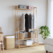 Appendiabiti con Ripiani 110x40x180 cm in Bamb¨´ CFW9630680