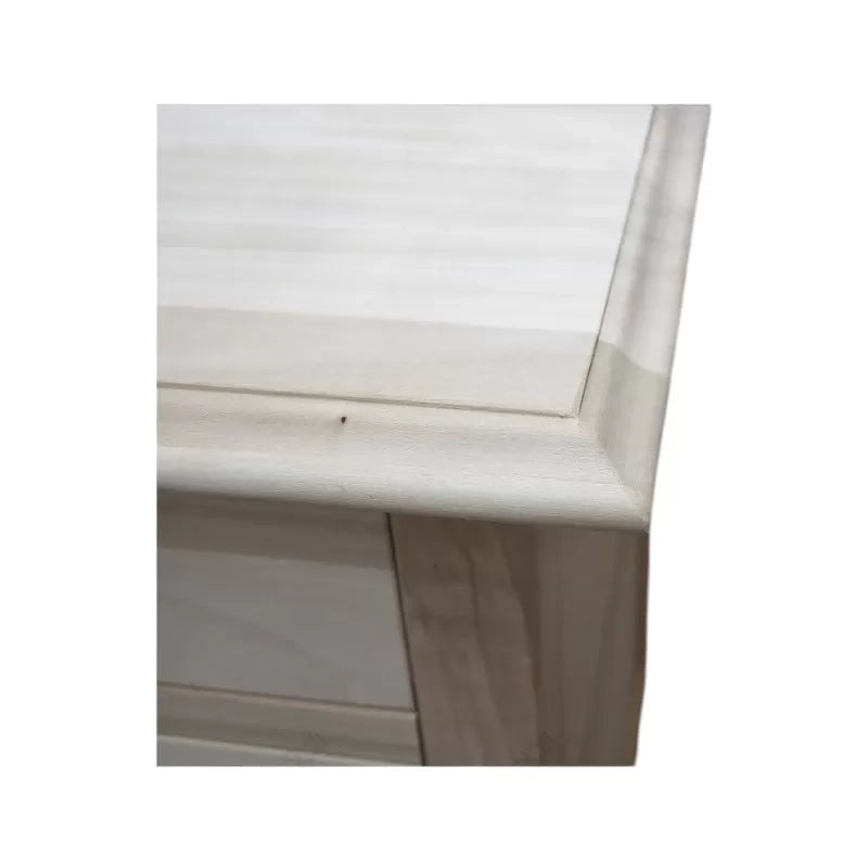 cassettiera classica 3 cassetti legno grezzo 123x56x92 (809) - Mobili 2G