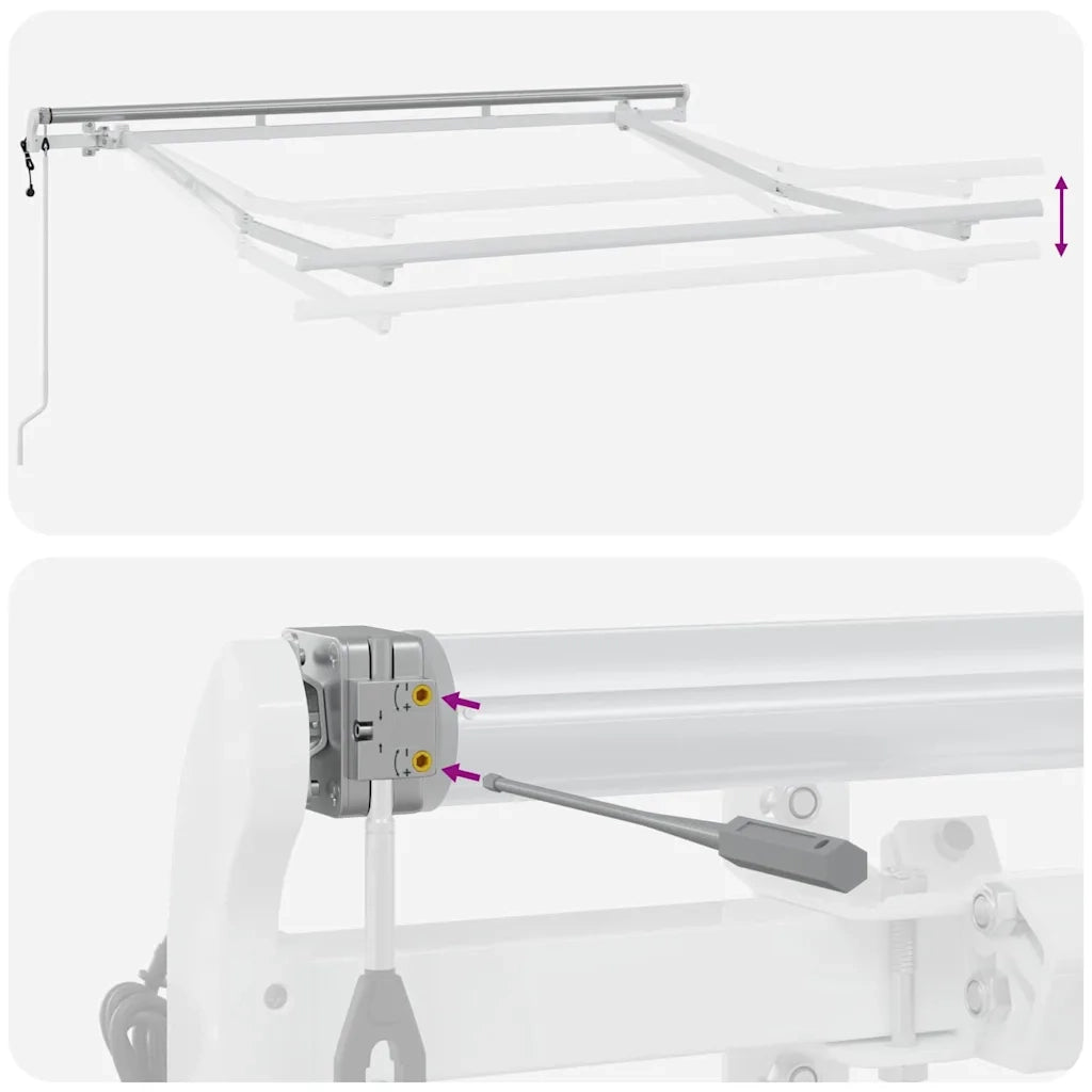 Struttura della tenda Bianco 2,5 x 2 m Metallo 42002548