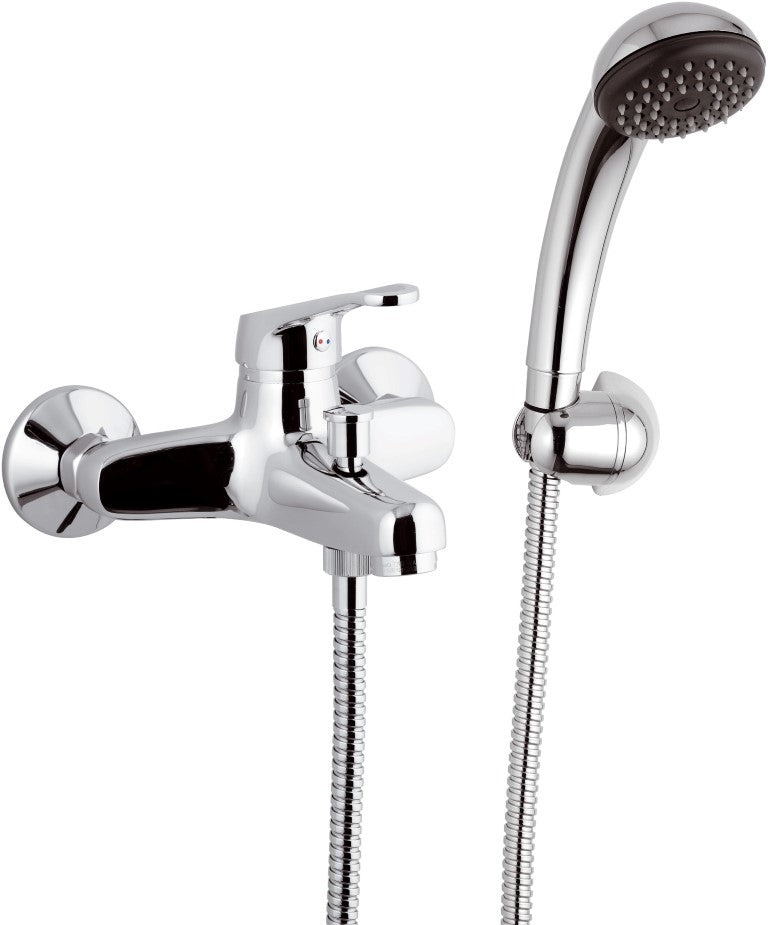 Rubinetto vasca esterno con doccia duplex - serie remix